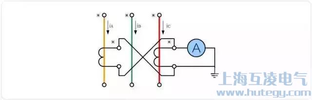 兩相差(cha)電(dian)流接線(xiàn)形式(shi)電(dian)流互感器(qi)接線(xiàn)圖